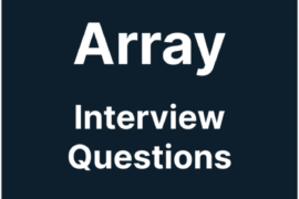 Interview Questions on Array