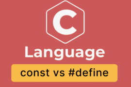 Difference between #define and const in C?